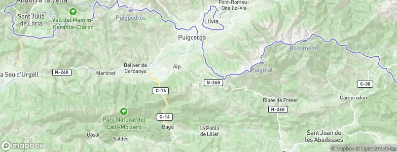 Alp, Spain Map