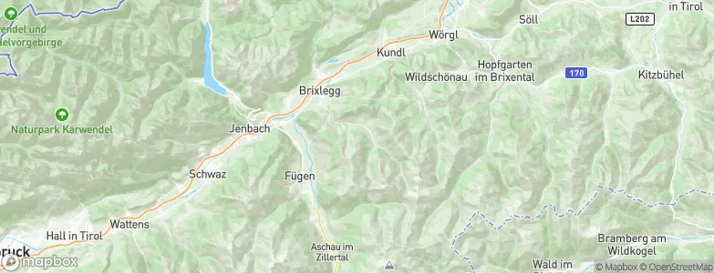 Alpbach, Austria Map