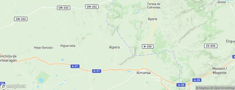 Alpera, Spain Map