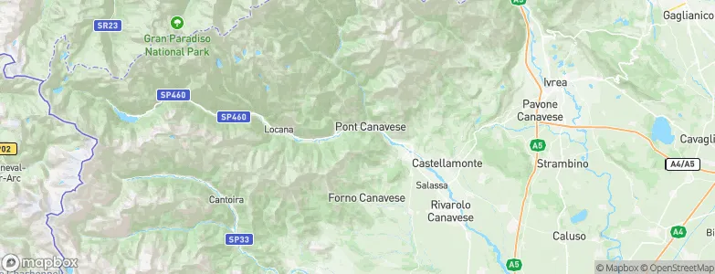 Alpette, Italy Map