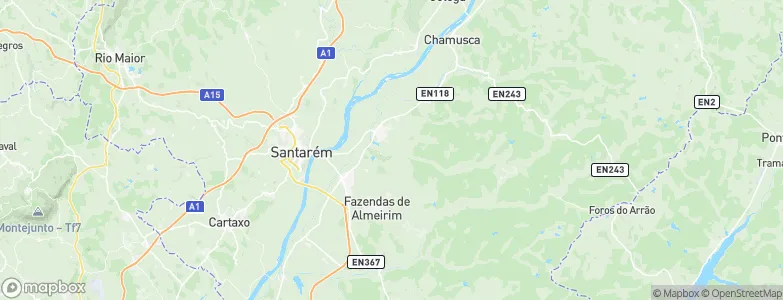 Alpiarça Municipality, Portugal Map