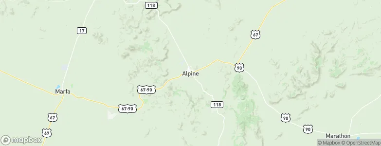 Alpine, United States Map