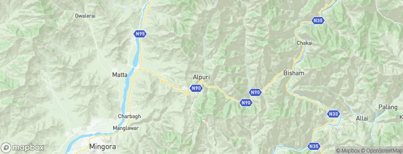 Alpurai, Pakistan Map