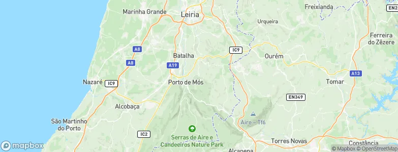 Alqueidão da Serra, Portugal Map