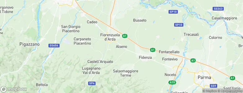 Alseno, Italy Map