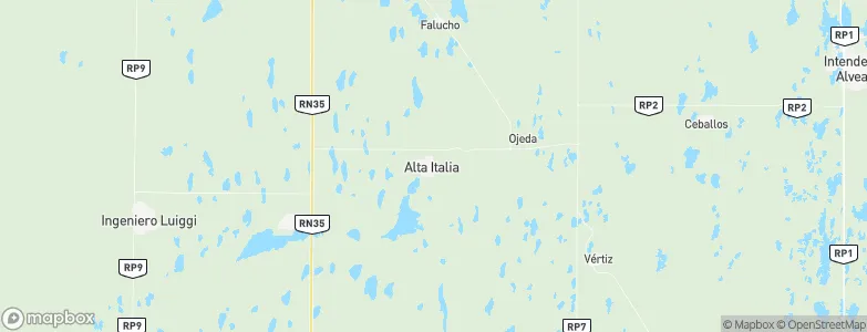 Alta Italia, Argentina Map
