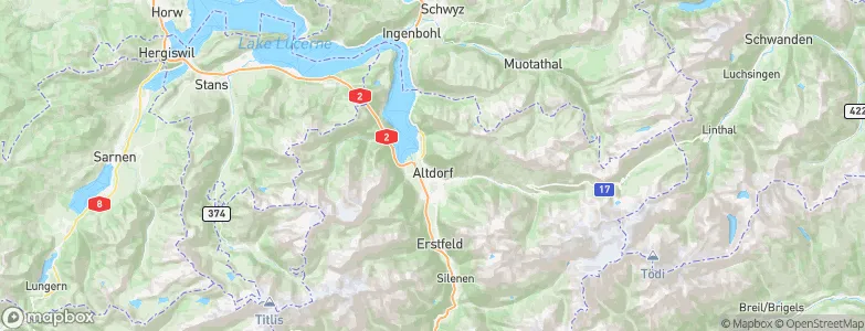 Altdorf (UR), Switzerland Map