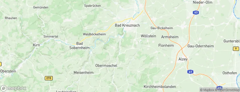Altenbamberg, Germany Map