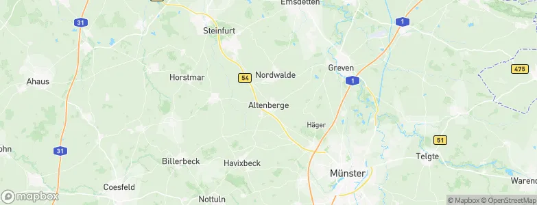 Altenberge, Germany Map