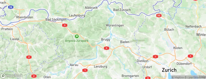 Altenburg (Brugg), Switzerland Map