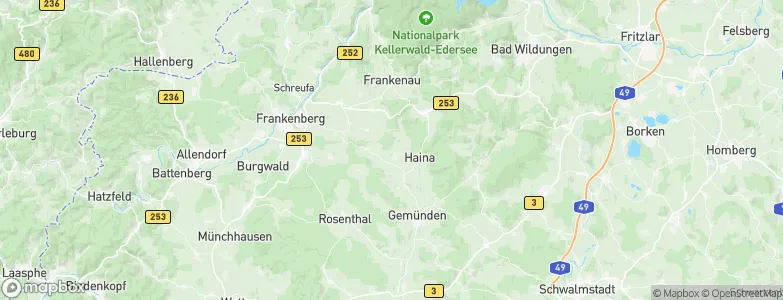 Altenhaina, Germany Map