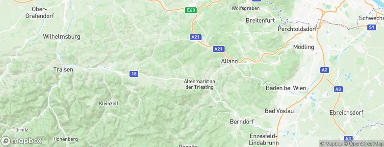 Altenmarkt an der Triesting, Austria Map