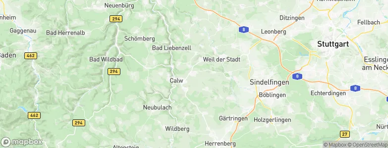 Althengstett, Germany Map