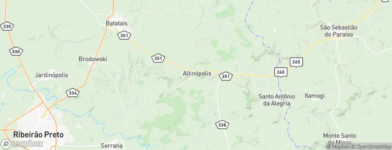 Altinópolis, Brazil Map