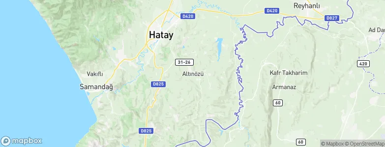 Altınözü, Turkey Map