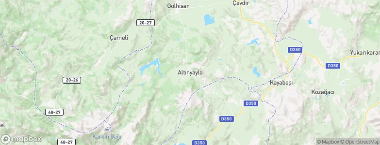 Altınyayla, Turkey Map