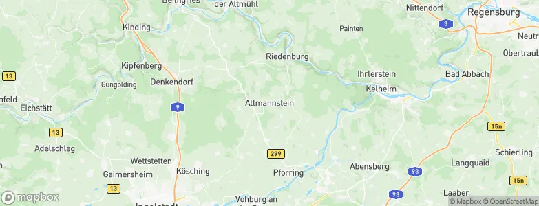 Altmannstein, Germany Map