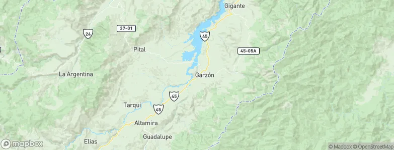 Alto de Garzón, Colombia Map