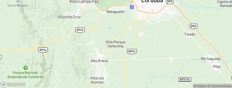 Alto de la Piedra, Argentina Map