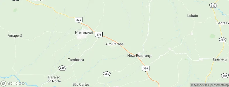 Alto Paraná, Brazil Map