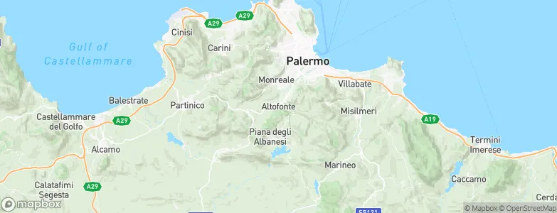 Altofonte, Italy Map