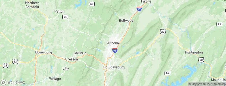 Altoona, United States Map