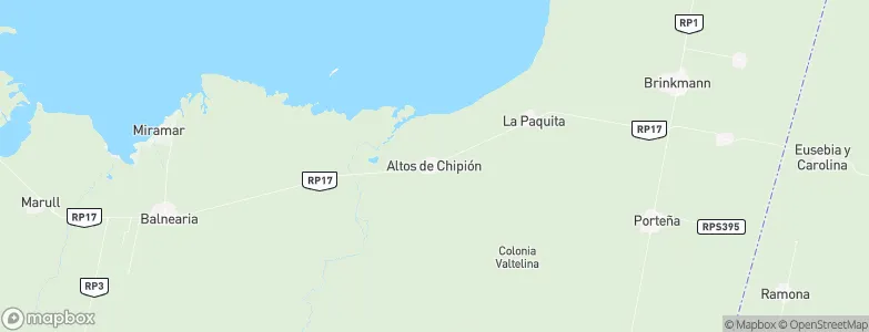 Altos de Chipión, Argentina Map