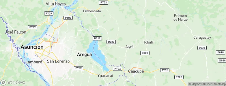 Altos, Paraguay Map