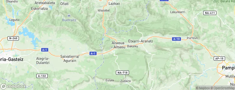 Altsasu/Alsasua, Spain Map