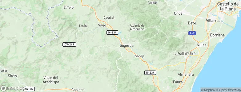 Altura, Spain Map