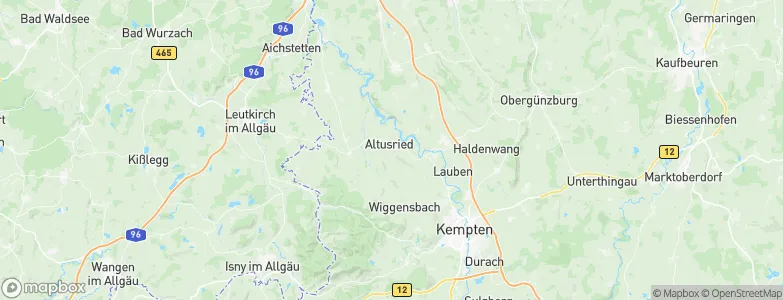 Altusried, Germany Map