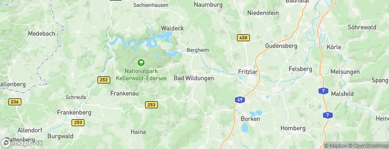Altwildungen, Germany Map