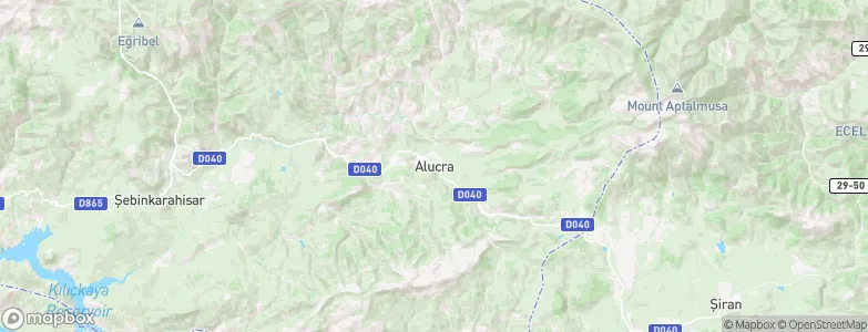 Alucra, Turkey Map