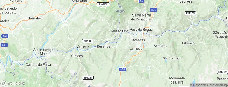 Alufinha, Portugal Map