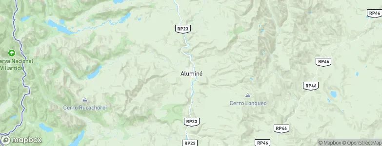 Aluminé, Argentina Map