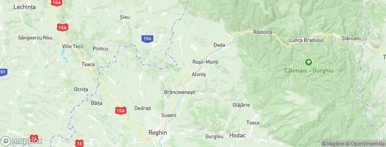 Aluniş, Romania Map