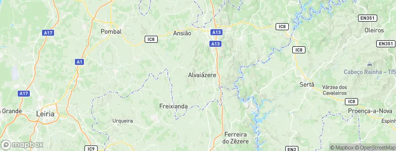 Alvaiázere, Portugal Map