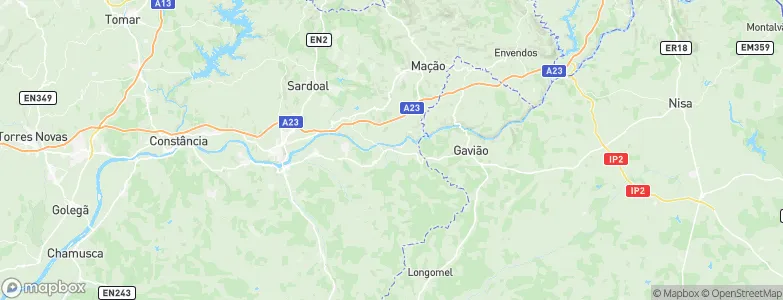 Alvega, Portugal Map