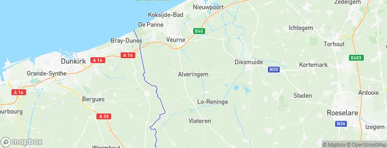 Alveringem, Belgium Map