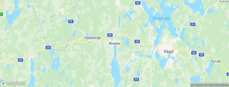Alvesta, Sweden Map