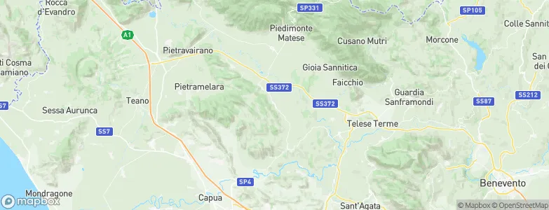 Alvignano, Italy Map
