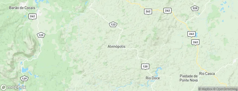 Alvinópolis, Brazil Map