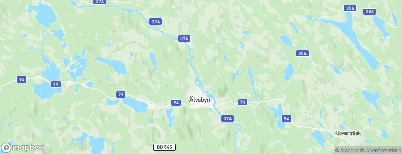 Älvsbyns Kommun, Sweden Map