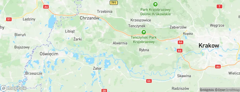 Alwernia, Poland Map