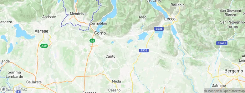 Alzate Brianza, Italy Map
