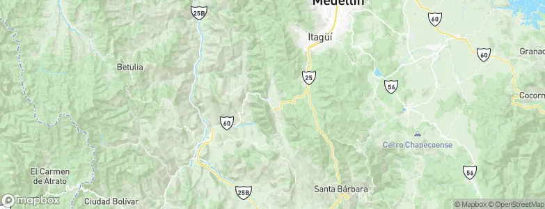 Amagá, Colombia Map
