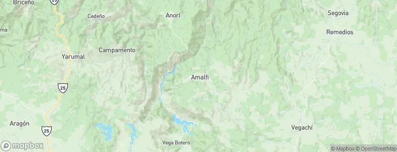 Amalfi, Colombia Map
