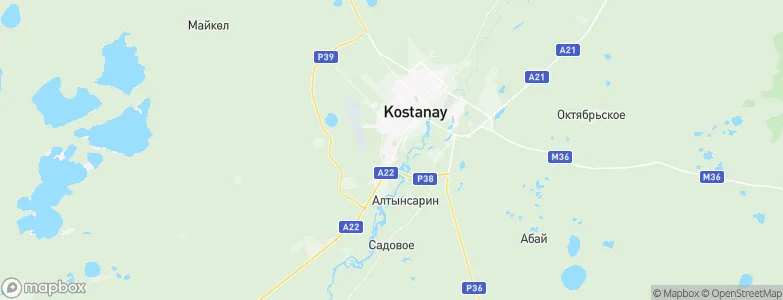 Amangel'dy, Kazakhstan Map