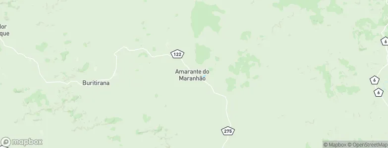 Amarante do Maranhão, Brazil Map