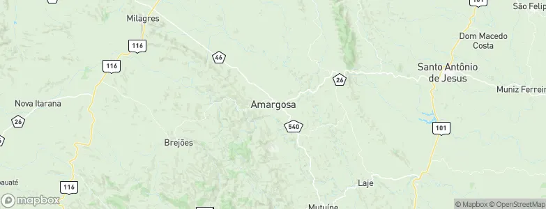 Amargosa, Brazil Map